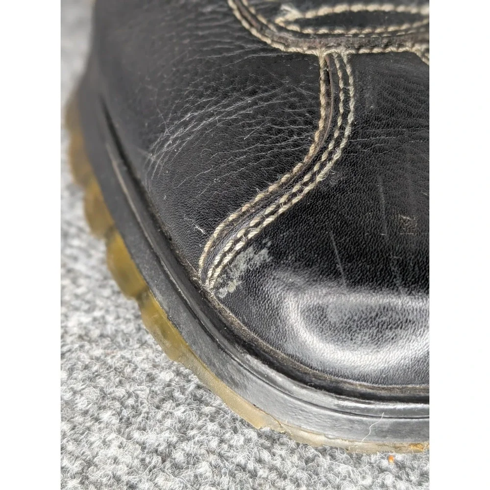 Vtg Bed Stu The Next Step Black Leather Mens Shoes EU 46 Grunge Emo Quality Lace